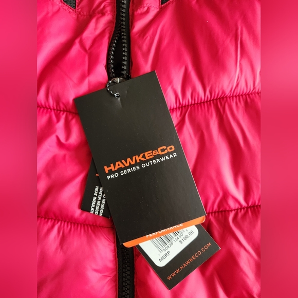 Mens Puffer Mid weight winter coat w hoodie: Size Small but fits as Fitted for M - Picture 2 of 5